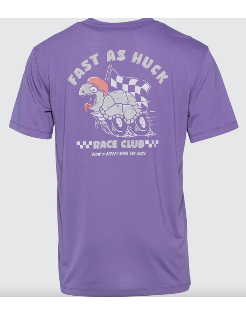 Huck The World Huck The World Tortoise Tech Tee Purple