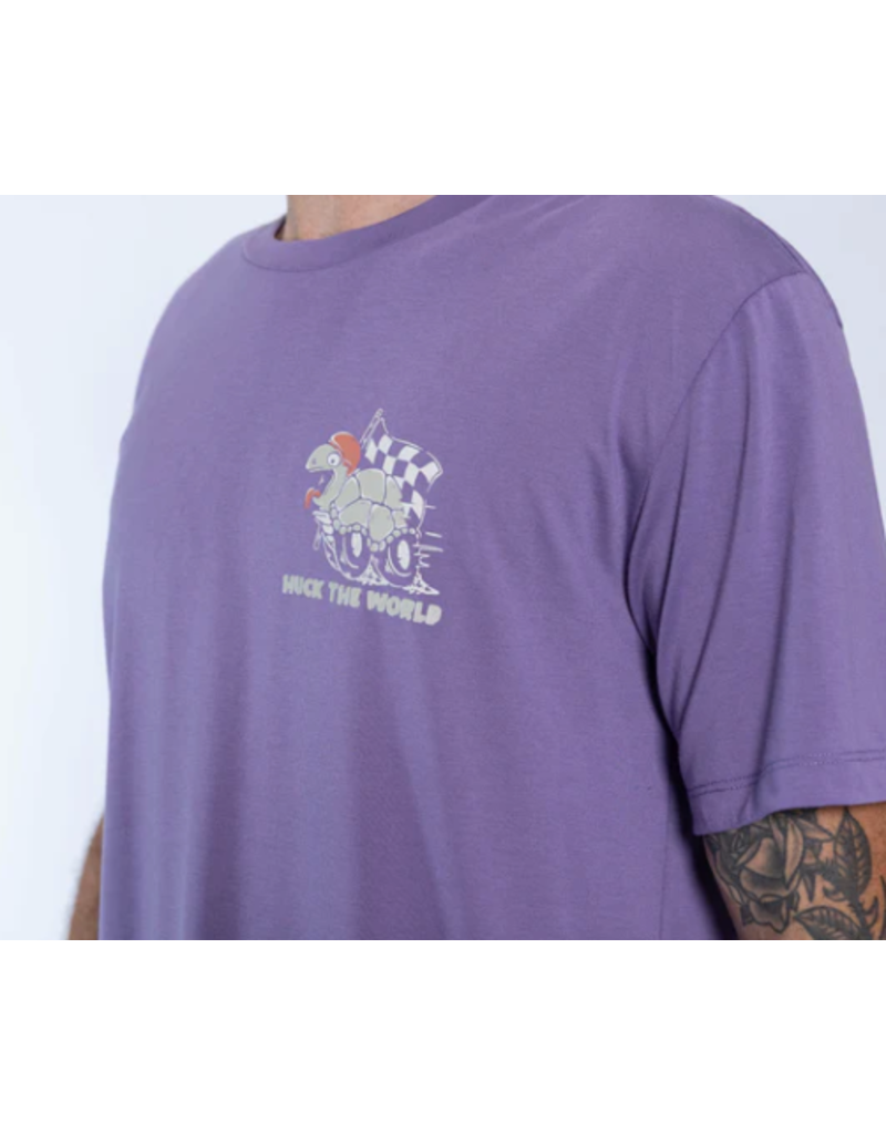 Huck The World Huck The World Tortoise Tech Tee Purple