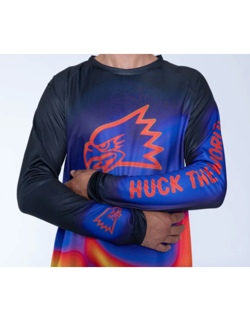 Huck The World Huck The World Heat Map LS Jersey