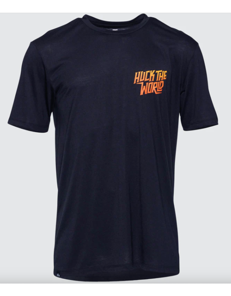 Huck The World Huck The World Grad Eagle Tech Tee Black