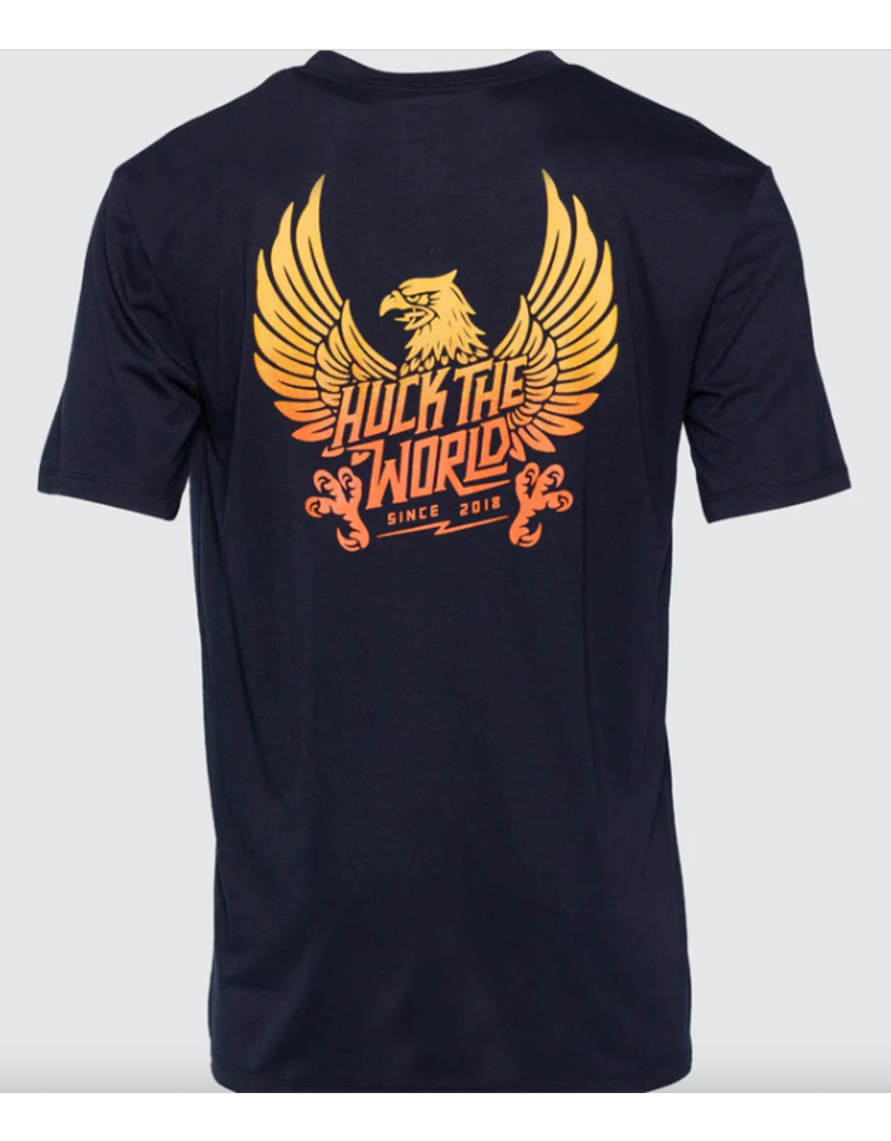 Huck The World Huck The World Grad Eagle Tech Tee Black