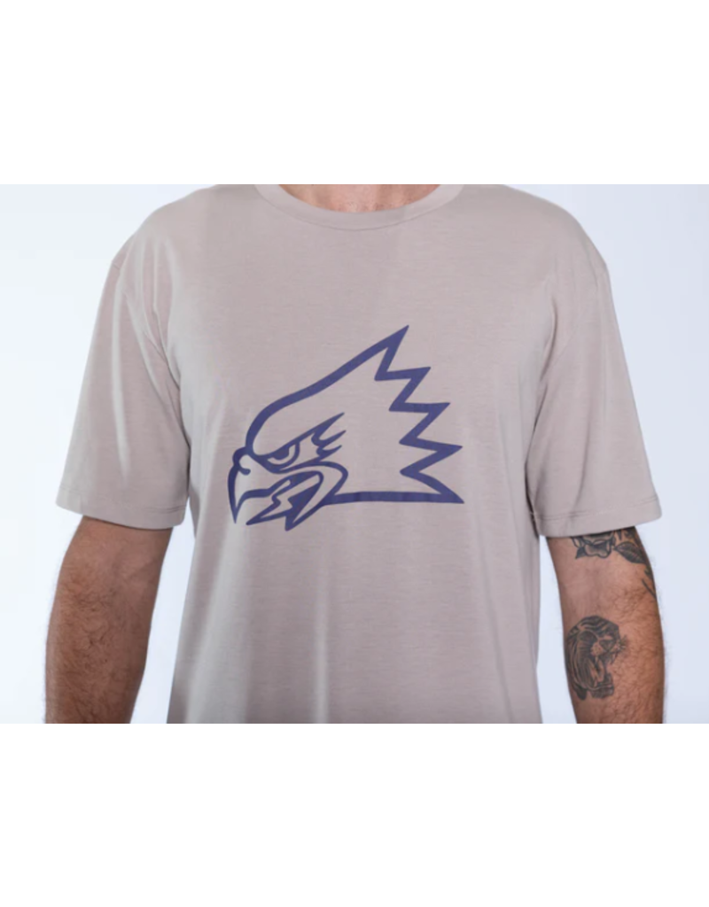 Huck The World Huck The World Eagle Head Tech Tee Bone