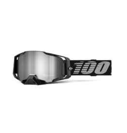 100% 100% Goggle Armega Black - Mirror Silver
