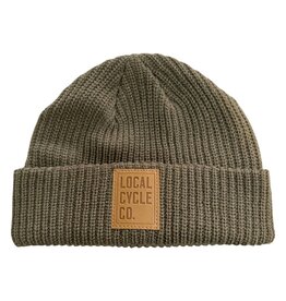 Local Cycle Co Local Cycle Co Leather Patch Beanie Walnut