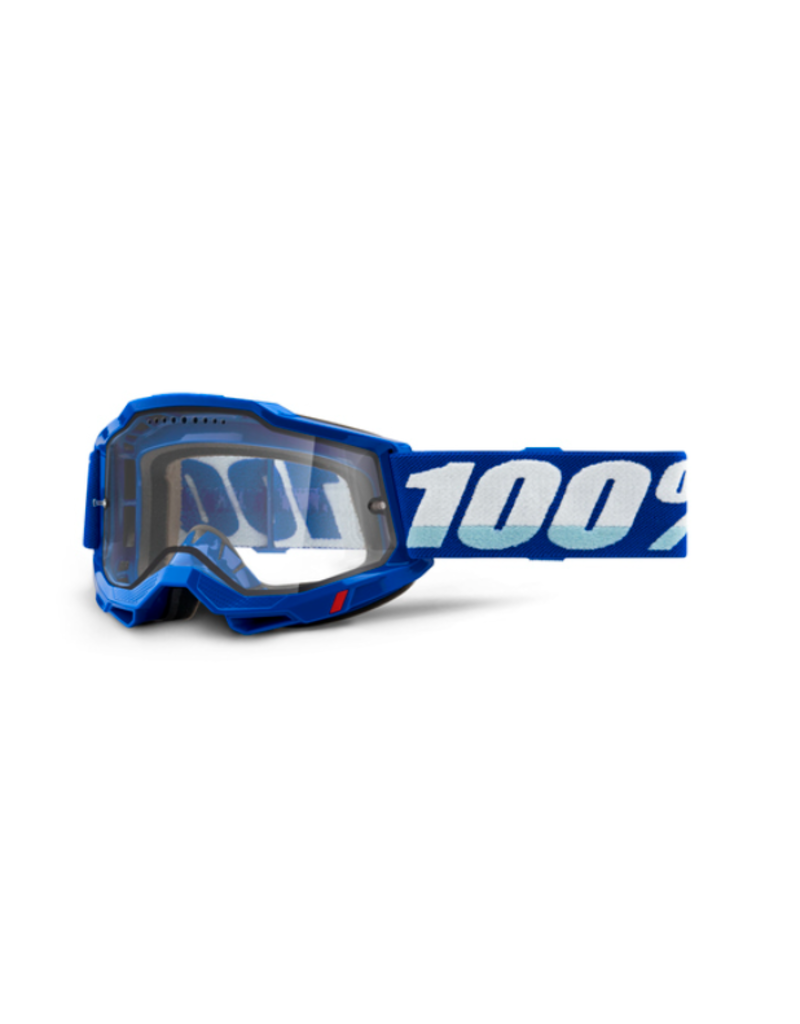 100% 100% Goggle Accuri 2 Enduro Blue (Clear Vented Dual Lens)