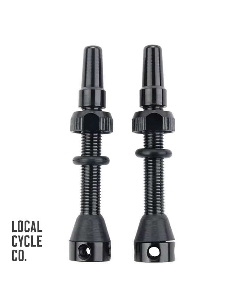 Local Cycle Co LCC Tubeless Valve Set Black