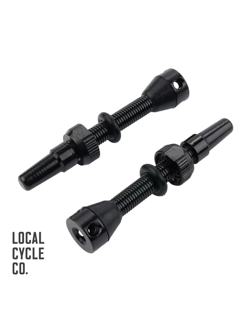 Local Cycle Co LCC Tubeless Valve Set Black
