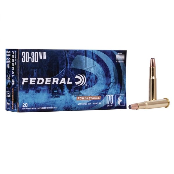 FEDERAL 30-30 Win 170gr JSP Power Shok 20ct