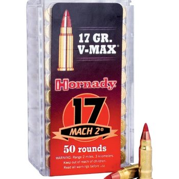 HORNADY 17 Mach 2 17 gr V-MAX Varmint Express Rimfire 50ct