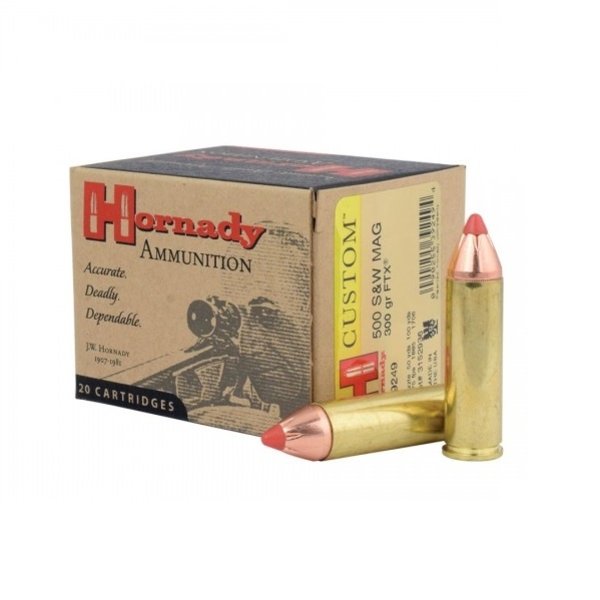 HORNADY 500 S&W 300gr FTX Custom 20ct