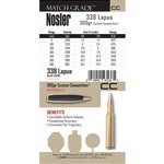 NOSLER 338 Lapua Mag 300gr Custom Competition Match Grade HPBR 20ct