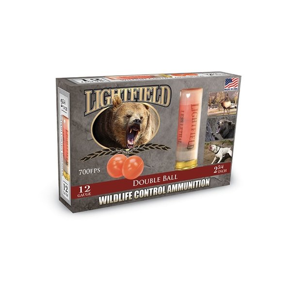 LIGHTFIELD WILDLIFE CONTROL 12ga 2-3/4" DOUBLE BALL