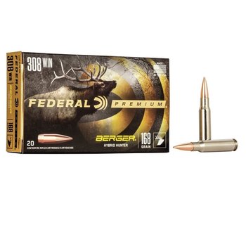 FEDERAL 308 Win 168gr Berger Hybrid Hunter 20ct