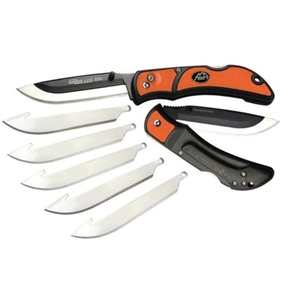 OUTDOOR EDGE 3.5" RazorLite EDC Replaceable Blade Knife Orange