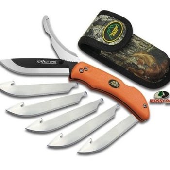 OUTDOOR EDGE RazorPro Double Blade Hunting Knife Orange