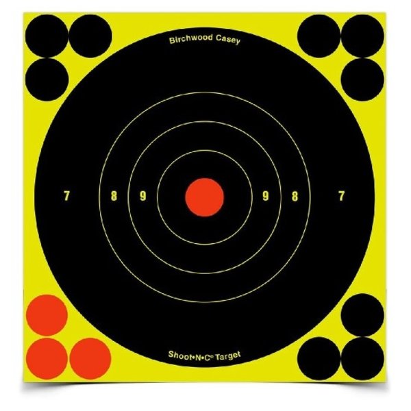 BIRCHWOOD CASEY Shoot-N-C 6" Bulls-Eye 12pk