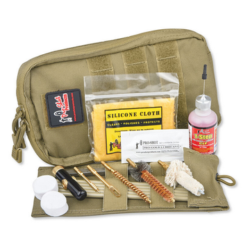 PRO-SHOT AR15 223/5.56 POUCH CLEANING KIT COYOTE