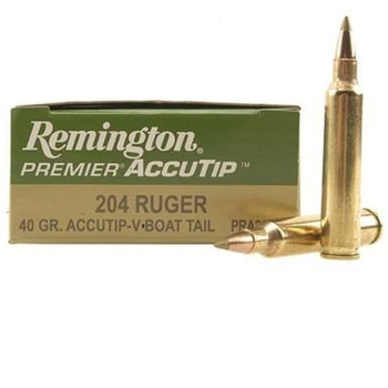 REMINGTON 204 Ruger 40gr Accutip V-Bolt Tail 20ct