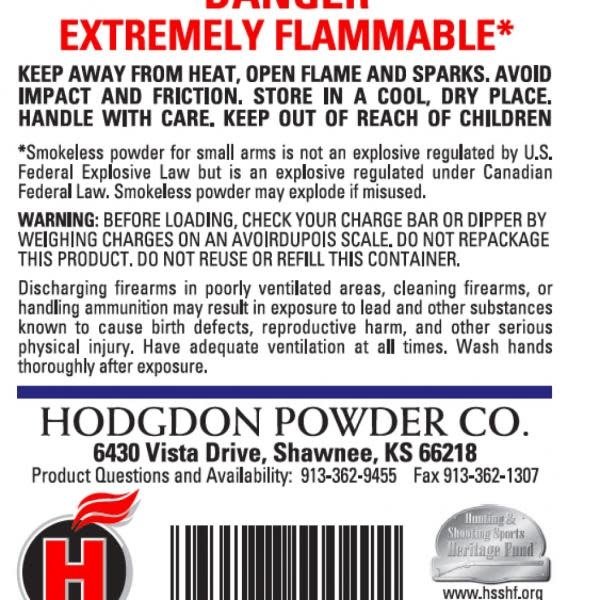 HODGDON H335 1lb POWDER