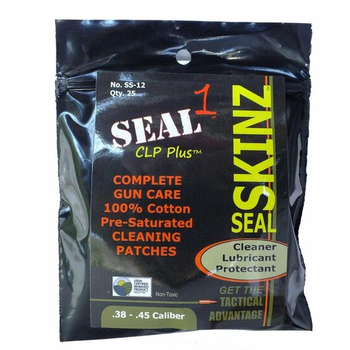 SEAL 1 PRE-SATURATED CLEANING PATCHES 38 - 45 CAL
