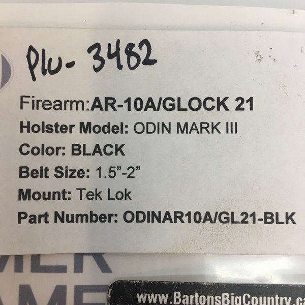 HAMMER ARMAMENT ODIN AR10/ GLOCK G21 ODIN MAG HOLDER TEK-LOK (BLK)