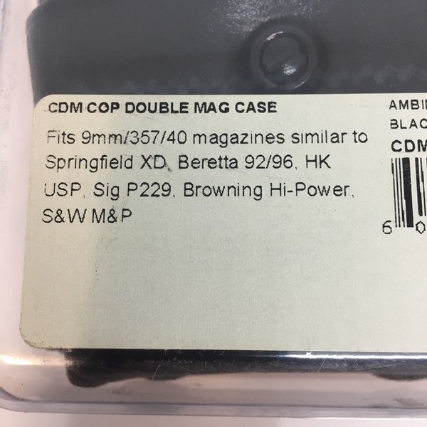 GALCO POUCH - DOUBLE MAG 9MM/ 40CAL