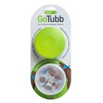 LEWIS N CLARK GO TUBB 2-PACK, LARGE ROUND, CLEAR/GREEN
