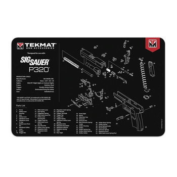 TEKMAT SIG P320 BENCH GUN CLEANING MAT