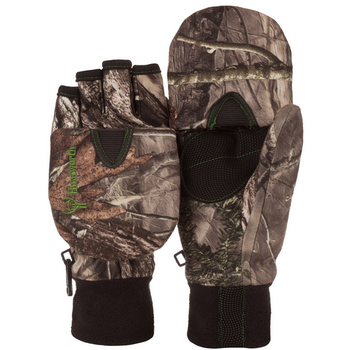 HUNTWORTH Youth Fingerless Glove/Pop Top Mitten Hidd'n Camo