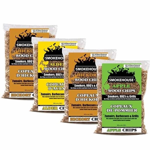 SMOKEHOUSE WOOD CHIPS ASSORTED 4 PACK