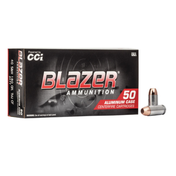 CCI BLAZER 40 S&W 180GR TMJ CF 50ct