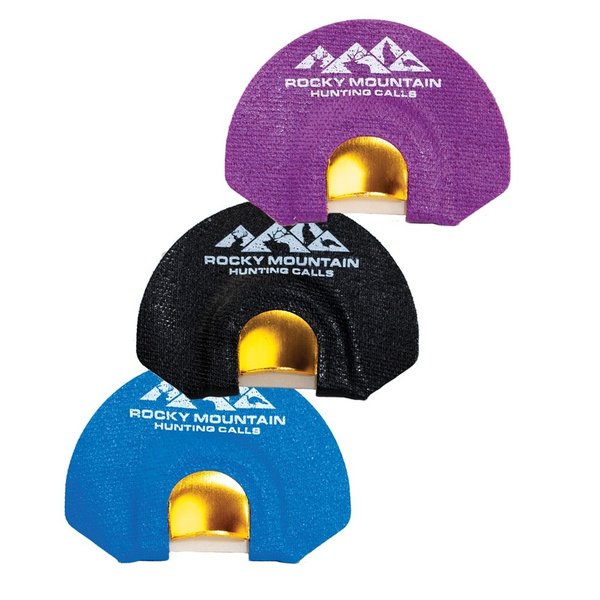 ROCKY MOUNTAIN HUNTING CALLS GOLDEN TONE PLATE 3 PACK ELK DIAPHRAGM