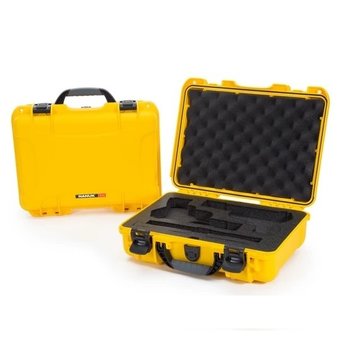 NANUK 910 CLASSIC DOUBLE PISTOL CASE - YELLOW