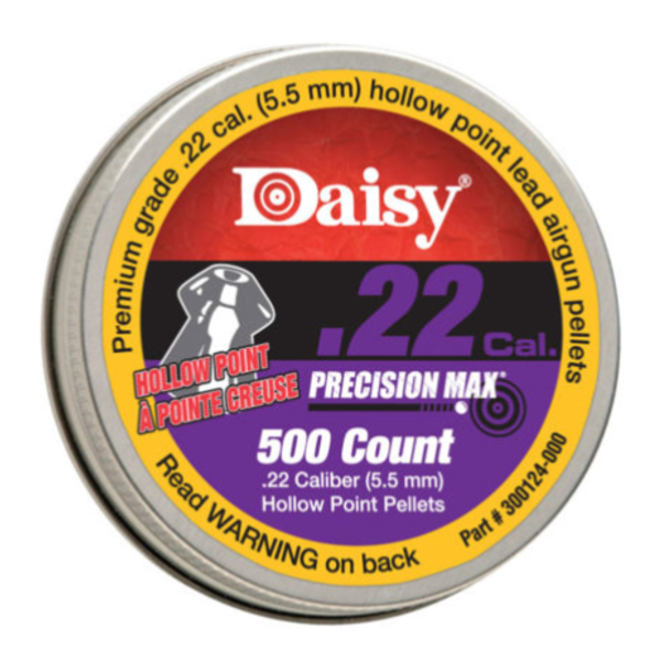 DAISY PELLET 22CAL HOLLOW POINT LED PRECISION MAX 500CT