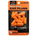 WALKER'S Soft Foam Ear Plugs Orange 7 pairs