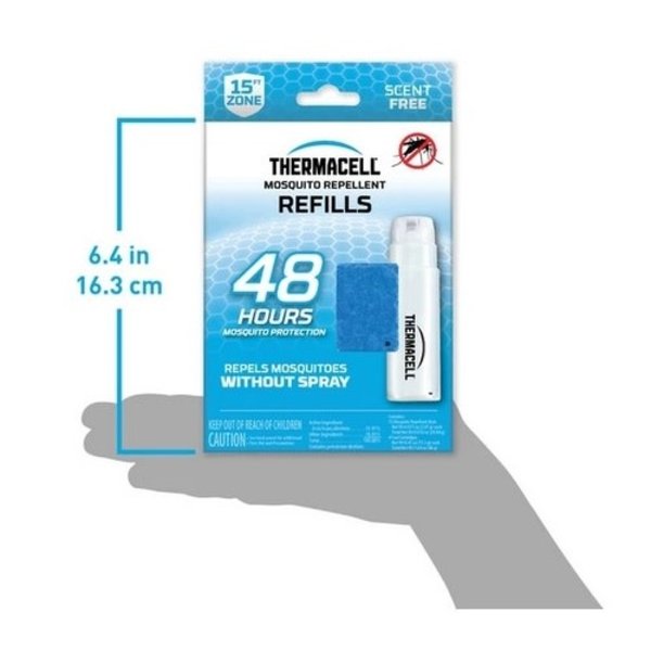 THERMACELL MOSQUITO AREA REPELLENT 48 HOUR REFILL 12 MATS/4 BUTANE CARTRIDGE