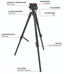 BOG Deathgrip Aluminum Tripod Black 7"-59"