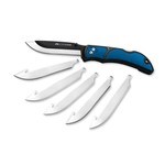 OUTDOOR EDGE 3.5" RazorLite EDC Replaceable Blade Knife Blue