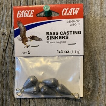 EAGLE CLAW BASS CASTING SINKERS