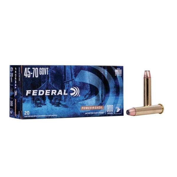 FEDERAL 45-70 GOVT 300gr JSP POWER SHOK 20ct