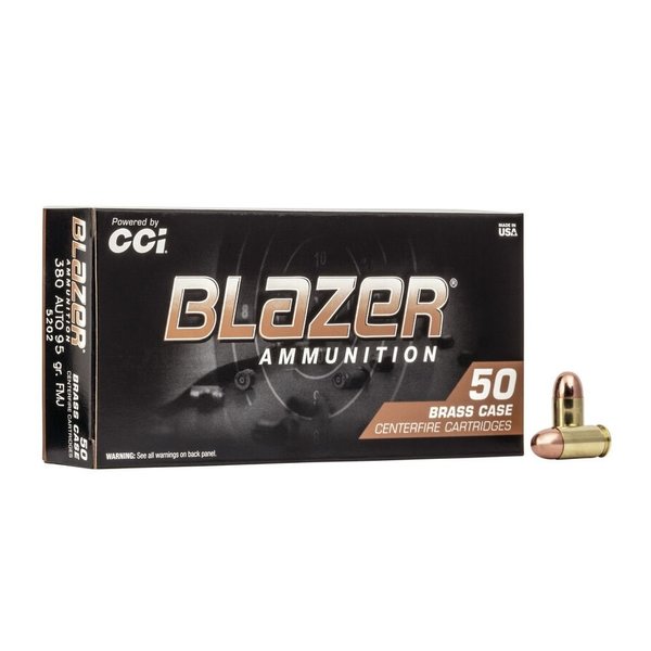 CCI BLAZER 380 AUTO 95GR FMJ 50ct