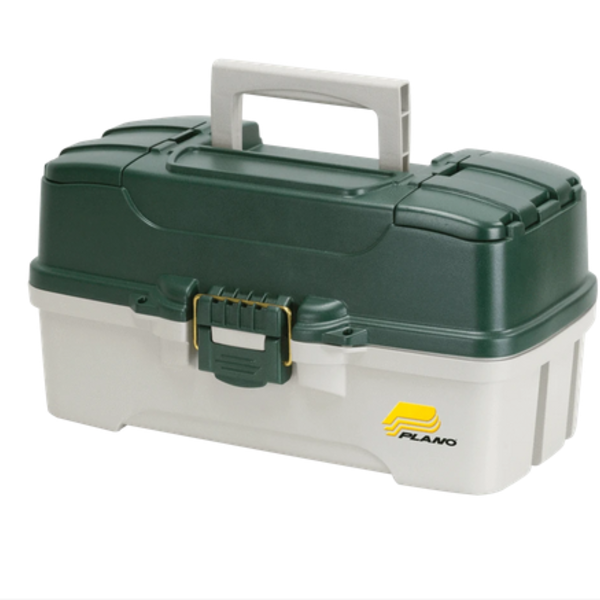 PLANO Three Tray Tackle Box Green/Sandstone