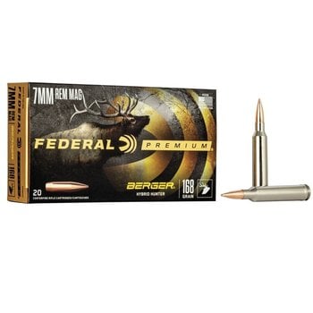 FEDERAL 7mm REM MAG 168gr BERGER HYBRID HUNTER 20ct