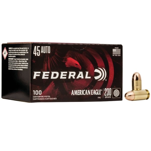FEDERAL 45 AUTO 230gr AE FMJ 100ct