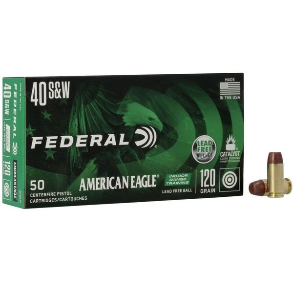 FEDERAL 40 S&W 120gr AE LEAD FREE BALL 50ct