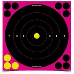 BIRCHWOOD CASEY Shoot-N-C 8" Pink Bull's-Eye 6 pk