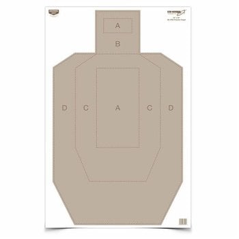 BIRCHWOOD CASEY EzScorer 23"x35" IPSC TARGET 3pk