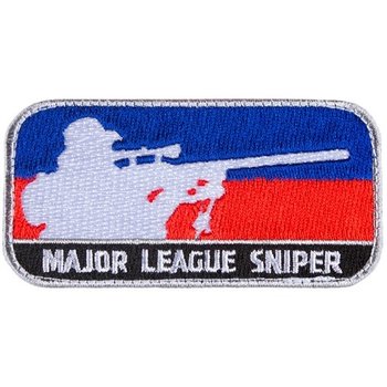 FOX OUTDOOR Patch Major League Sniper Blue/Red/White 3.5"x 1.75"