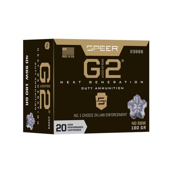 SPEER BULLETS 40 S&W 180gr GOLD DOT 20ct