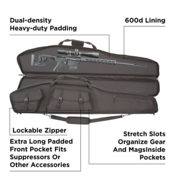 ALLEN Tac-Six 55" Velocity Rifle Case Black